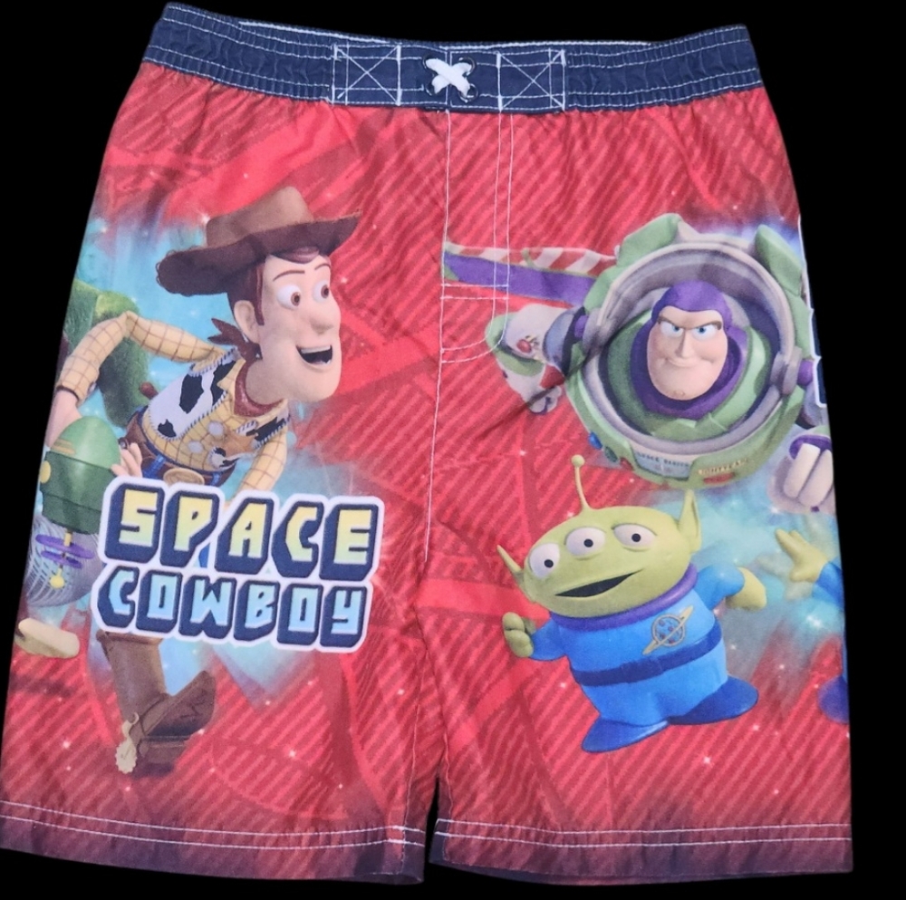 Disney Pixar Toy Story Boys Sz 5T Board Shorts Swim Trunks Beach Pool Vacation